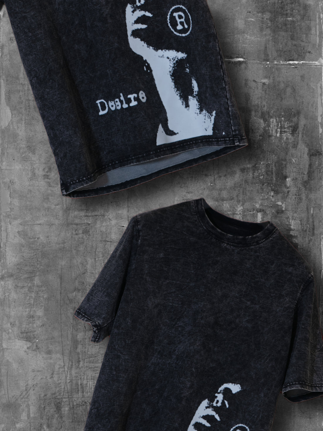 "DESIRE" ACID-WASH (UNISEX) OVERSIZE T-SHIRT