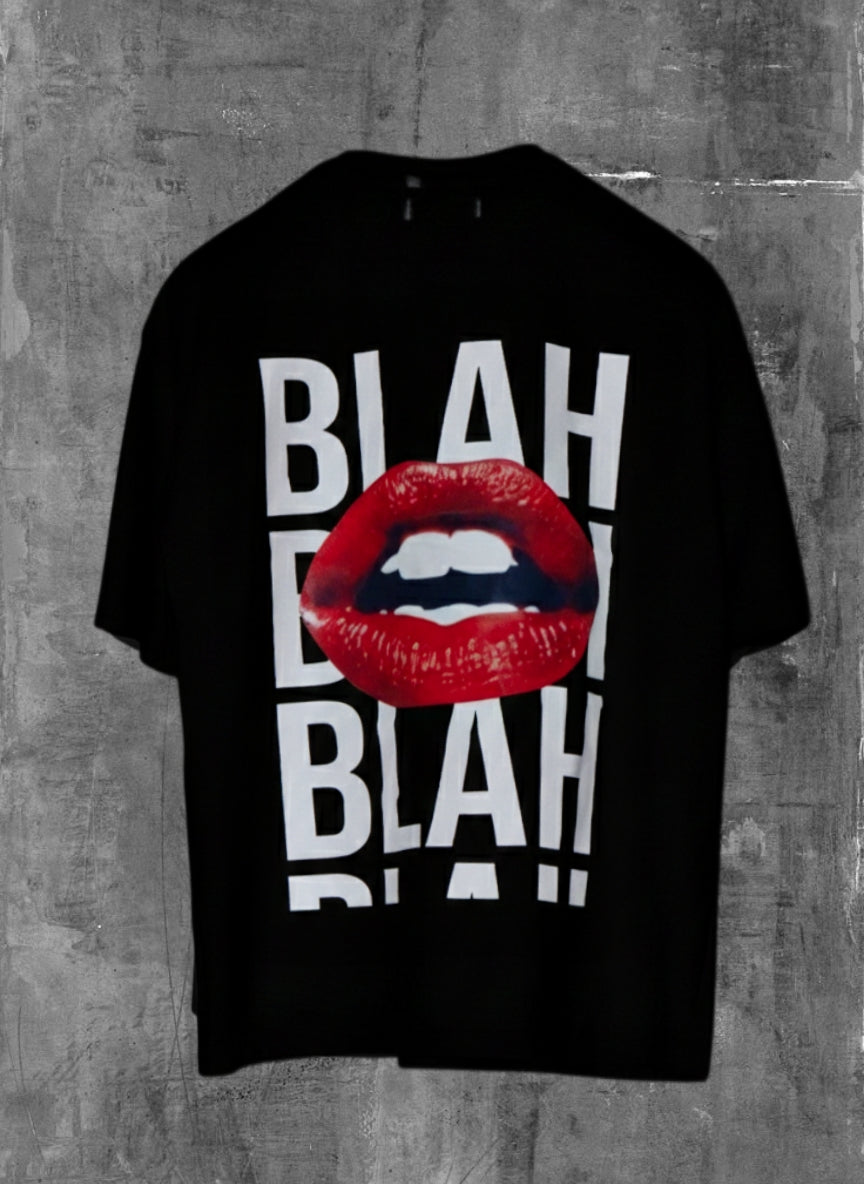 "BLAH BLAH" BLACK (UNISEX) T-SHIRT