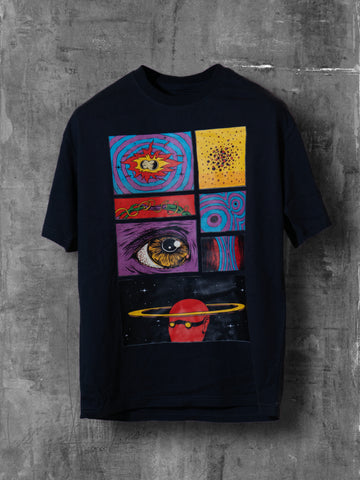 "PARALLEL UNIVERSE" (UNISEX) OVERSIZE T-SHIRT